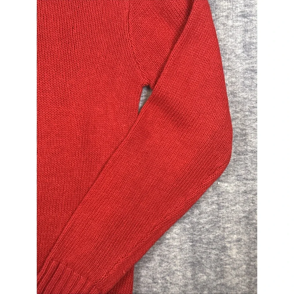 RARE Vintage 90s Polo‎ Ralph Lauren Red Equestrian Horse Knit Sweater Medium